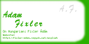 adam fixler business card